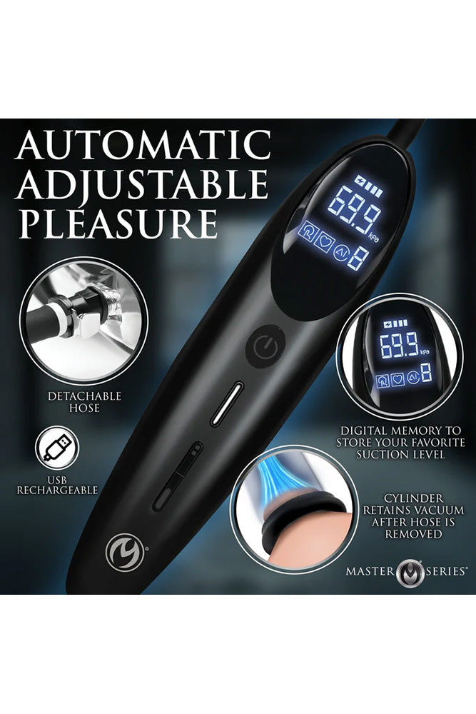 XR Brands - Master Series - Rosebud Driller Deluxe Vibrating Rosebud Pump - Stag Shop