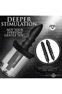 Thumbnail for XR Brands - Master Series - Rosebud Driller Deluxe Vibrating Rosebud Pump - Stag Shop