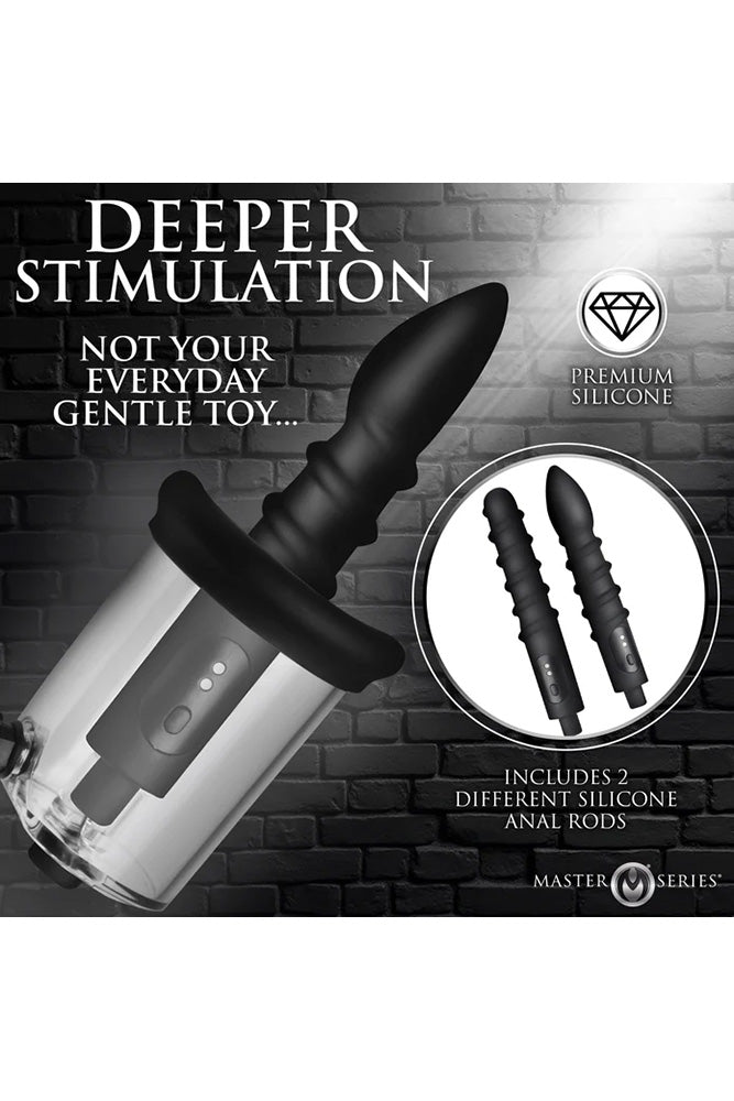 XR Brands - Master Series - Rosebud Driller Deluxe Vibrating Rosebud Pump - Stag Shop