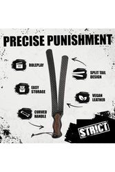 XR Brands - Master Series - Scottish Tawse - Black - Stag Shop