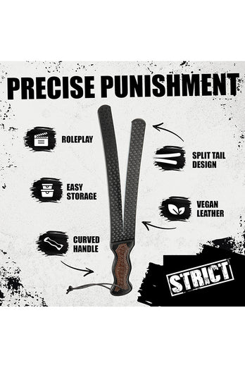 XR Brands - Master Series - Scottish Tawse - Black - Stag Shop