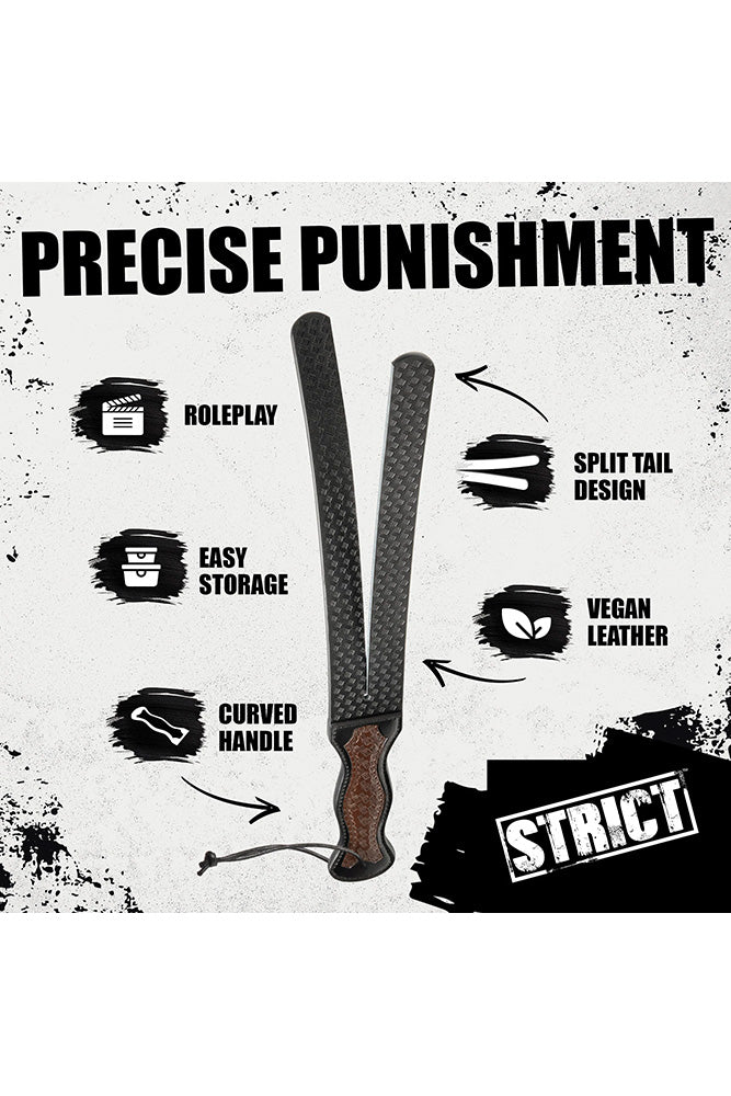 XR Brands - Master Series - Scottish Tawse - Black - Stag Shop