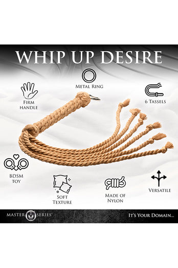 XR Brands - Master Series - Swashbuckler Rope Flogger - Beige - Stag Shop