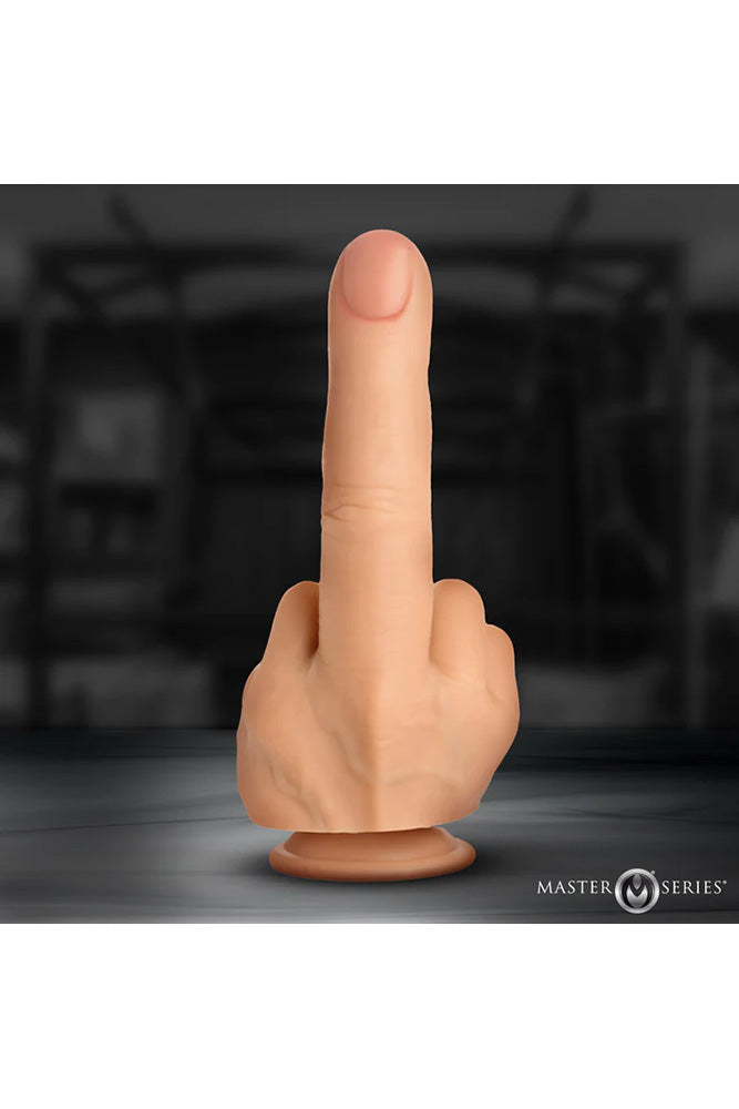 XR Brands - Master Series - The Finger Silicone Dildo - Stag Shop