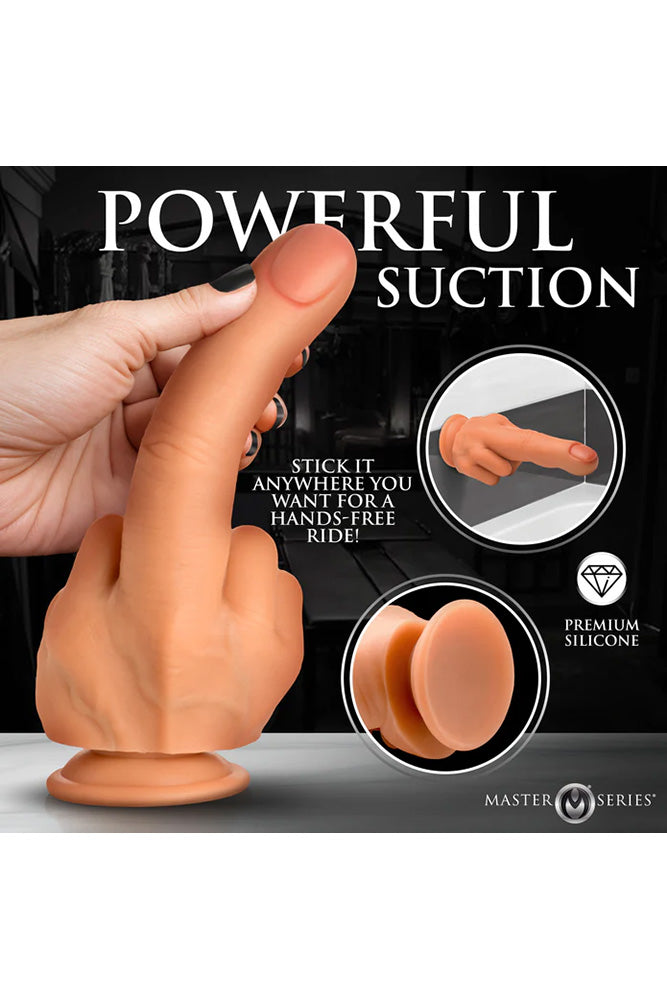 XR Brands - Master Series - The Finger Silicone Dildo - Stag Shop