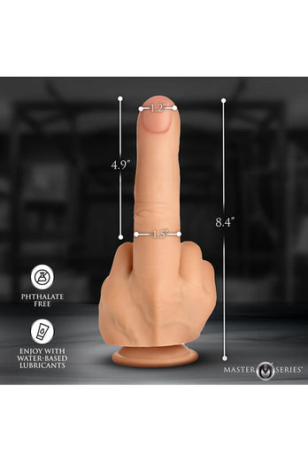 XR Brands - Master Series - The Finger Silicone Dildo - Stag Shop