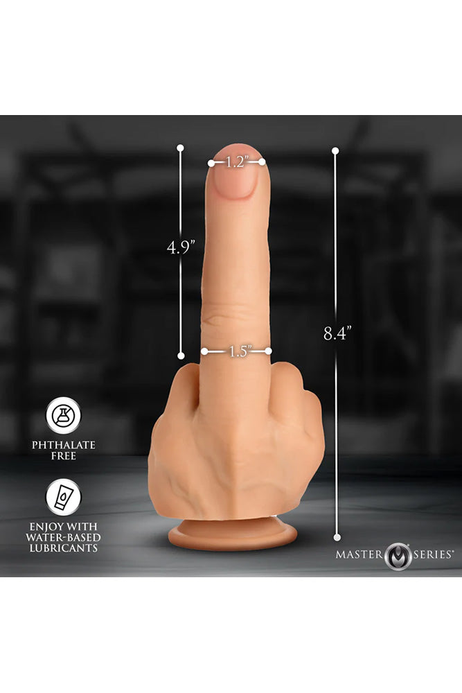 XR Brands - Master Series - The Finger Silicone Dildo - Stag Shop