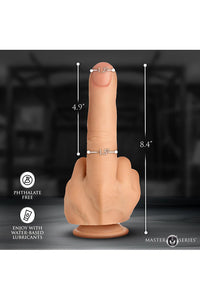Thumbnail for XR Brands - Master Series - The Finger Silicone Dildo - Stag Shop