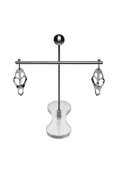 XR Brands - Master Series - Tower Of Pain Nipple Clamps - Silver - Stag Shop