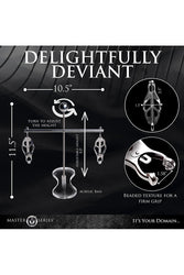 XR Brands - Master Series - Tower Of Pain Nipple Clamps - Silver - Stag Shop