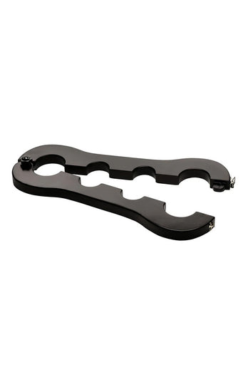 XR Brands - Master Series - Trapped Wrist and Ankle Stocks - Stag Shop