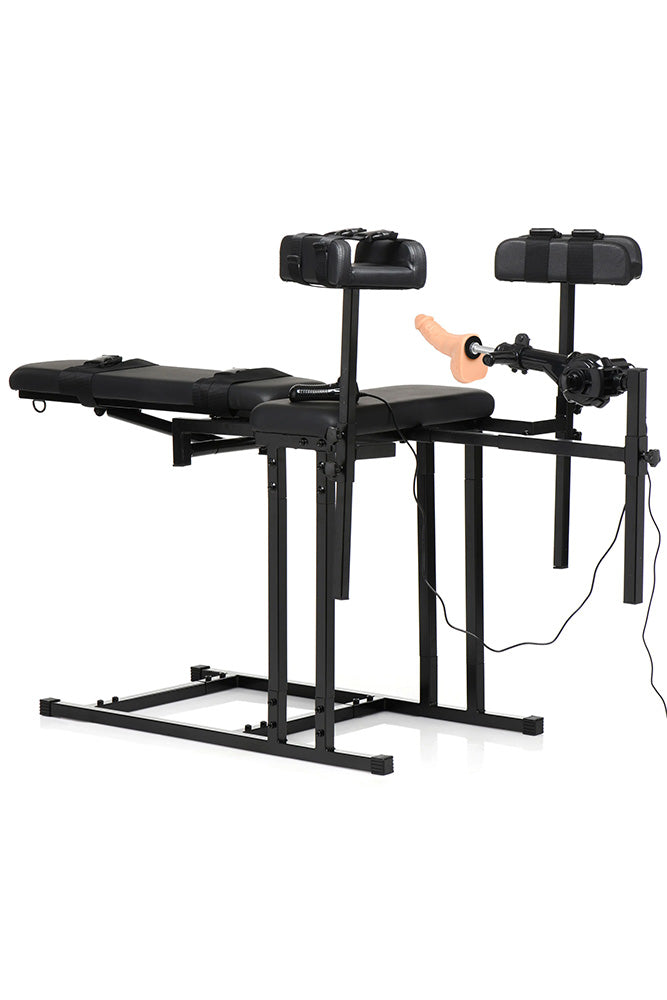 XR Brands - Master Series - Ultimate Obedience Chair with Sex Machine - Stag Shop