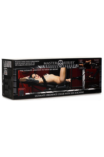 XR Brands - Master Series - Ultimate Obedience Chair with Sex Machine - Stag Shop