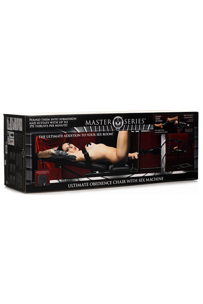 XR Brands - Master Series - Ultimate Obedience Chair with Sex Machine - Stag Shop