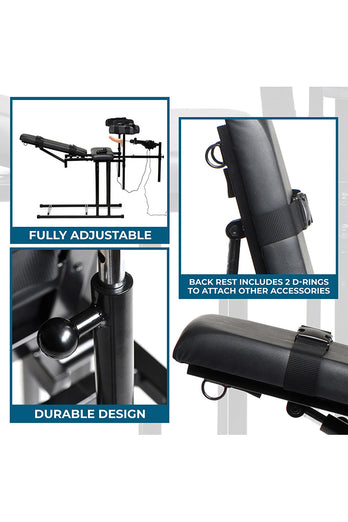 XR Brands - Master Series - Ultimate Obedience Chair with Sex Machine - Stag Shop