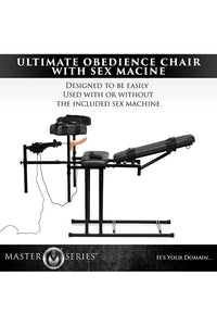 Thumbnail for XR Brands - Master Series - Ultimate Obedience Chair with Sex Machine