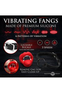Thumbnail for XR Brands - Master Series - Vibrating Vampire Mouth Gag