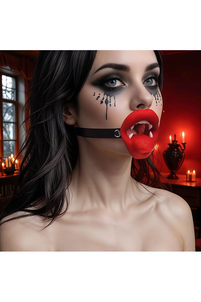 XR Brands - Master Series - Vibrating Vampire Mouth Gag - Stag Shop