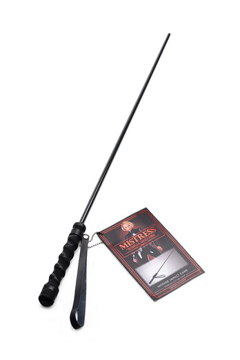 XR Brands - Mistress by Isabella Sinclaire - Intense Impact Cane - Black - Stag Shop