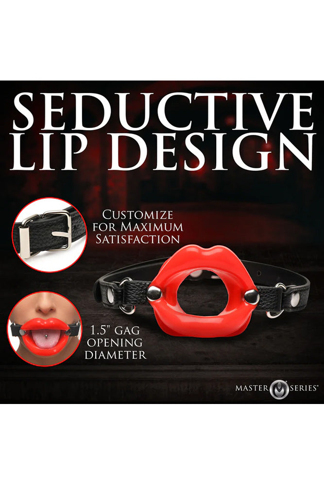 XR Brands - Master Series - Juicy Lips Silicone Open Mouth Gag - Stag Shop
