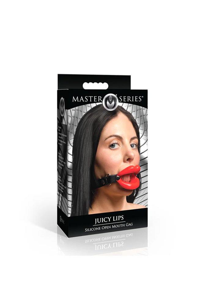 XR Brands - Master Series - Juicy Lips Silicone Open Mouth Gag - Stag Shop
