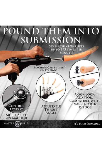 XR Brands - Master Series - Obedience Bench with Sex Machine - Stag Shop
