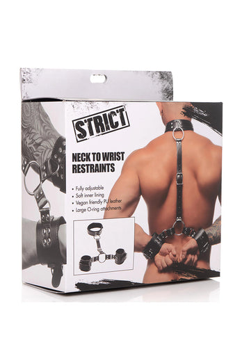 XR Brands - Strict - Neck to Wrist Restraints - Stag Shop