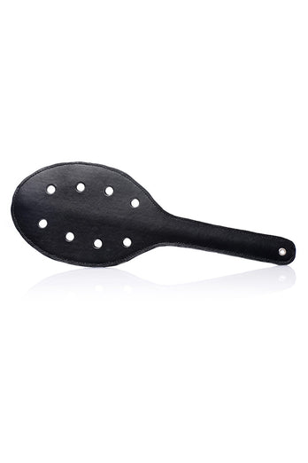XR Brands - Strict - Deluxe Rounded Paddle with Holes - Black - Stag Shop