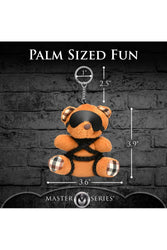 XR Brands - Master Series - Rope Teddy Bear Keychain - Brown - Stag Shop