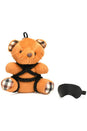 XR Brands - Master Series - Rope Teddy Bear Keychain - Brown - Stag Shop