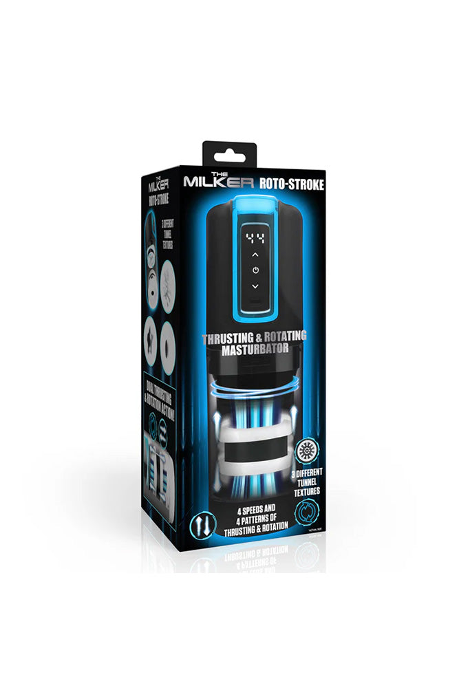 XR Brands - The Milker - Roto-Stroke Thrusting & Rotating Masturbator - Stag Shop