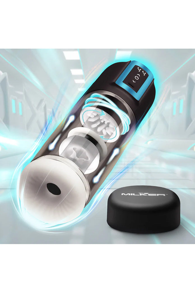 XR Brands - The Milker - Roto-Stroke Thrusting & Rotating Masturbator - Stag Shop