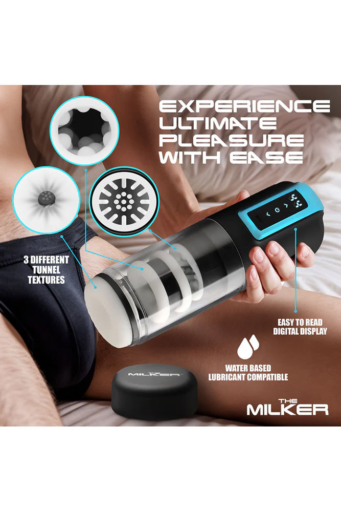 XR Brands - The Milker - Roto-Stroke Thrusting & Rotating Masturbator - Stag Shop