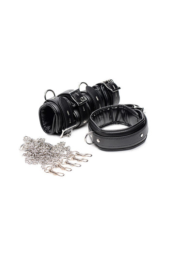 XR Brands - Strict - Bondage Shackle Set - Black - Stag Shop