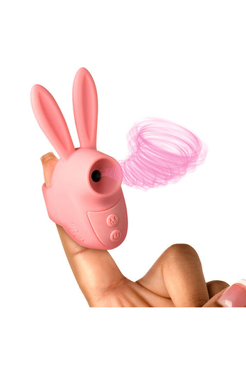 XR Brands - Shegasm - Sucky Bunny Clitoral Simulator Ring Vibrator - Stag Shop