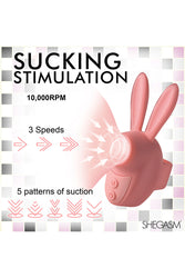 XR Brands - Shegasm - Sucky Bunny Clitoral Simulator Ring Vibrator - Stag Shop