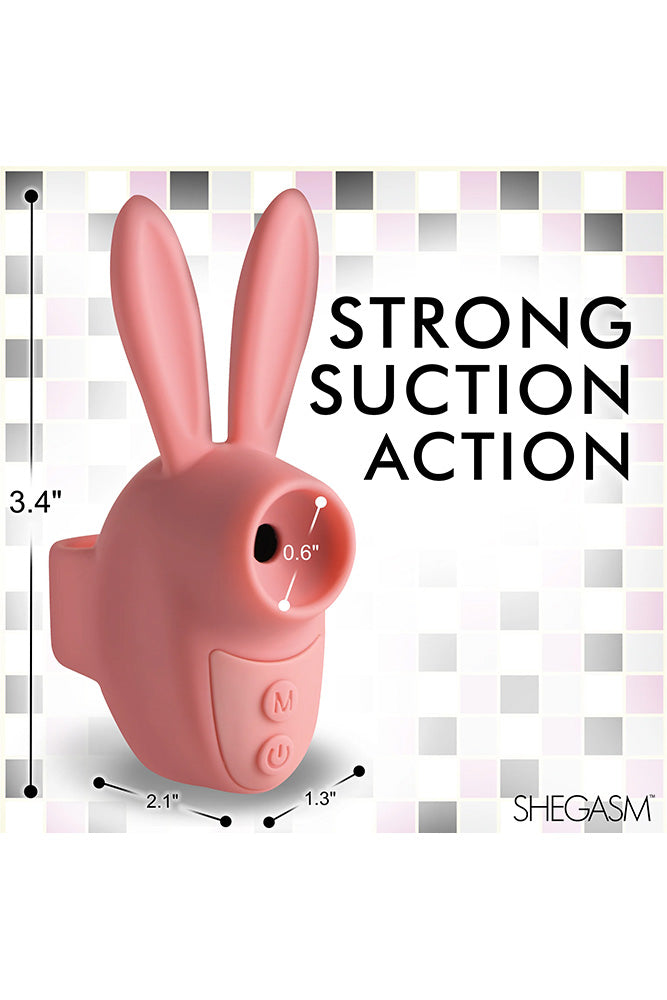 XR Brands - Shegasm - Sucky Bunny Clitoral Simulator Ring Vibrator - Stag Shop