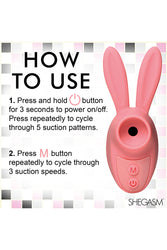 XR Brands - Shegasm - Sucky Bunny Clitoral Simulator Ring Vibrator - Stag Shop