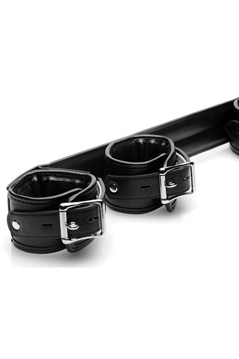 XR Brands - Strict - Deluxe Rigid Spreader Bar - Black - Stag Shop
