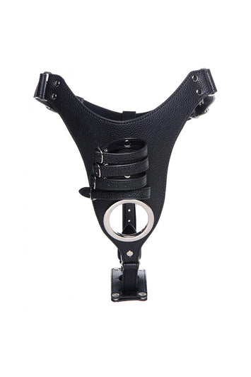 XR Brands - Strict - Male Chastity Harness with Silicone Anal Plug - Stag Shop