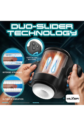 XR Brands - The Milker - Cyber Milker Stroking & Vibrating Masturbator - Stag Shop