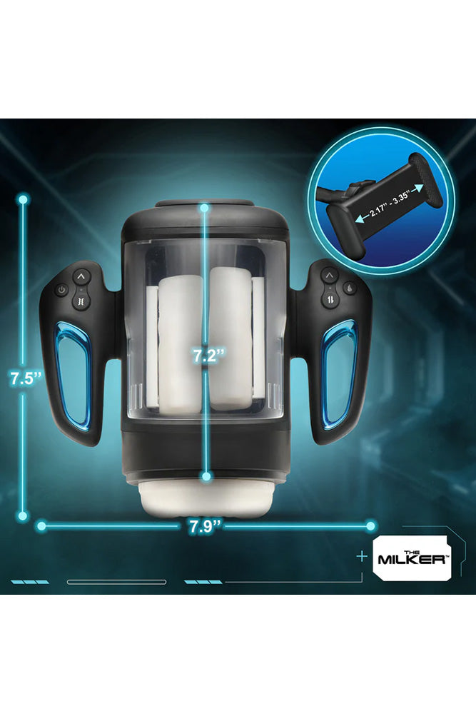 XR Brands - The Milker - Cyber Milker Stroking & Vibrating Masturbator - Stag Shop
