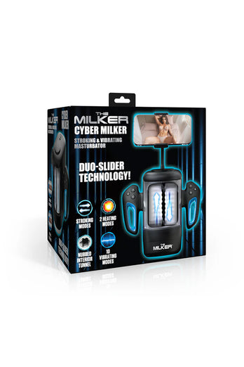 XR Brands - The Milker - Cyber Milker Stroking & Vibrating Masturbator - Stag Shop