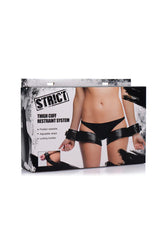 XR - Brands - Strict - Thigh Cuff Restraint System - Black - Stag Shop