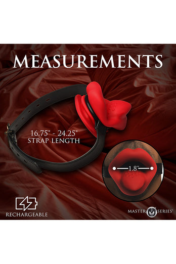 XR Brands - Master Series - Vibrating Sissy Mouth Gag - Stag Shop