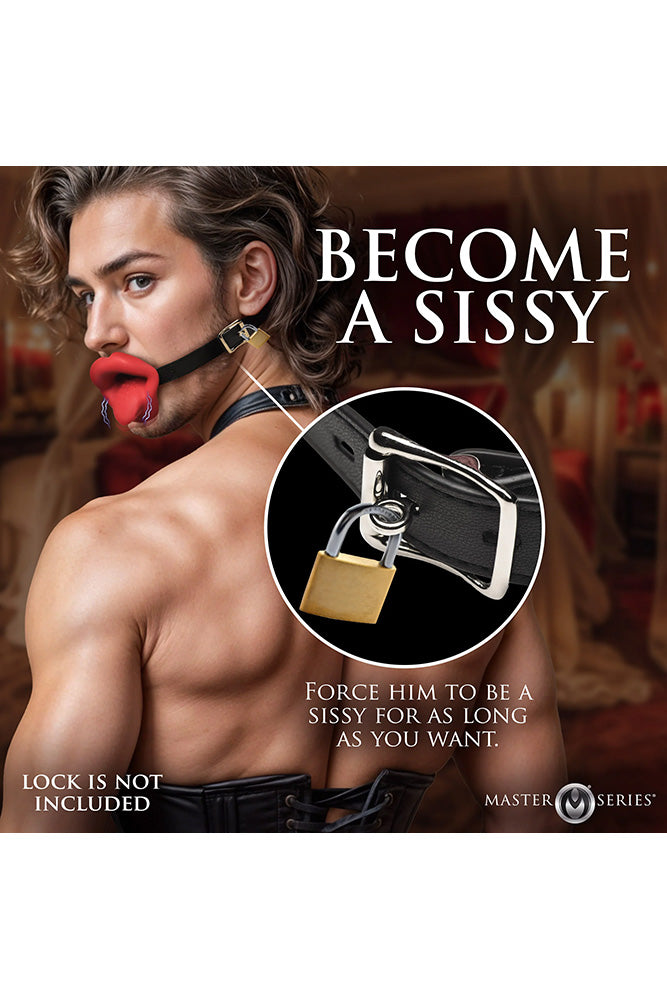 XR Brands - Master Series - Vibrating Sissy Mouth Gag - Stag Shop