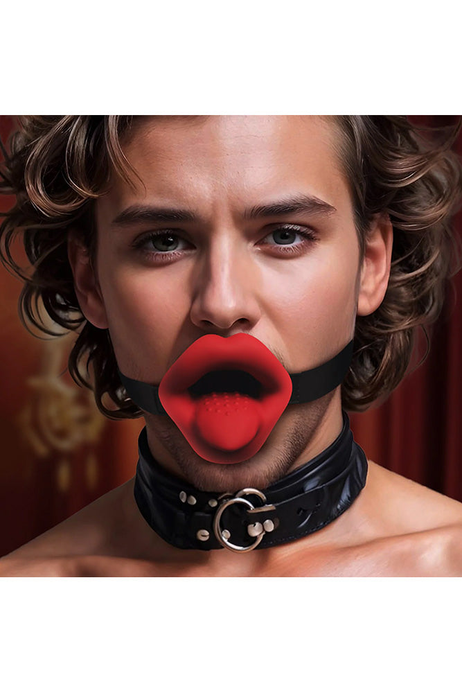 XR Brands - Master Series - Vibrating Sissy Mouth Gag - Stag Shop