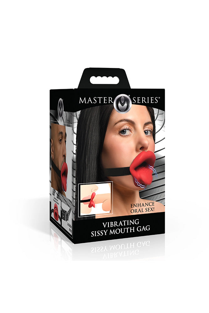 XR Brands - Master Series - Vibrating Sissy Mouth Gag - Stag Shop