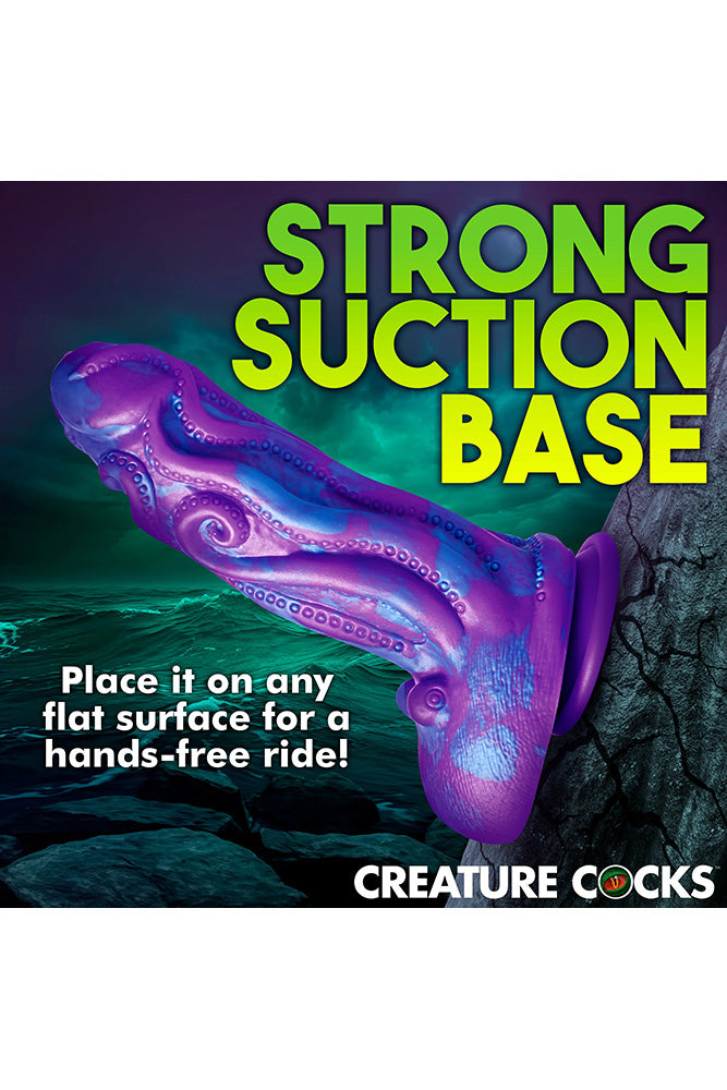 XR Brands - Creature Cocks - Octophallus Silicone Dildo - Purple/Blue