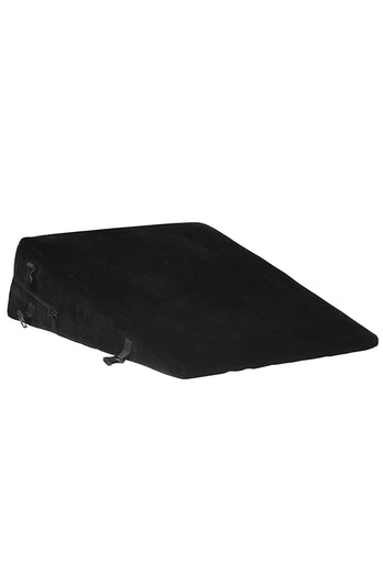 XR Brands - Bedroom Bliss - XL Bondage Cushion Position Aid with Restraints - Black - Stag Shop